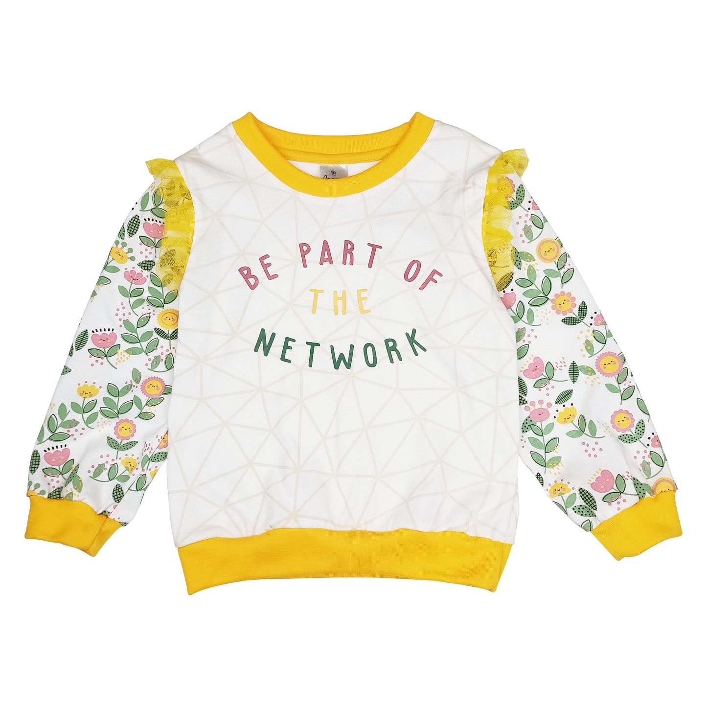 FLOWER NETWORK SWEATER FOR TODDLERS