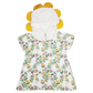 FLOWER NETWORK HOODED SHORT DRESS FOR TODDLERS