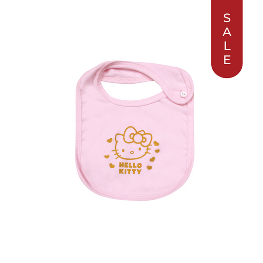 HELLO KITTY SNAZZY SPOT PRINT BIB