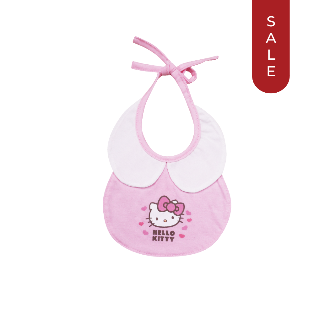 HELLO KITTY SNAZZY SPOT PRINT BIB