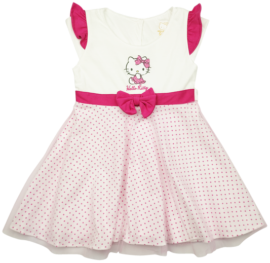 HELLO KITTY PASTRY BUTTERFLY DRESS WITH TULLE FOR TODDLERS