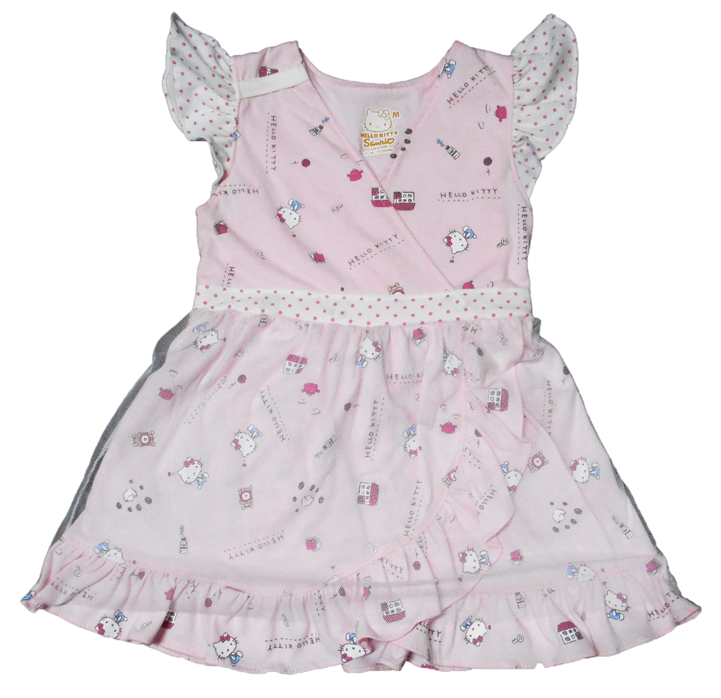 HELLO KITTY HOWDIE DRESS WITH RUFFLES