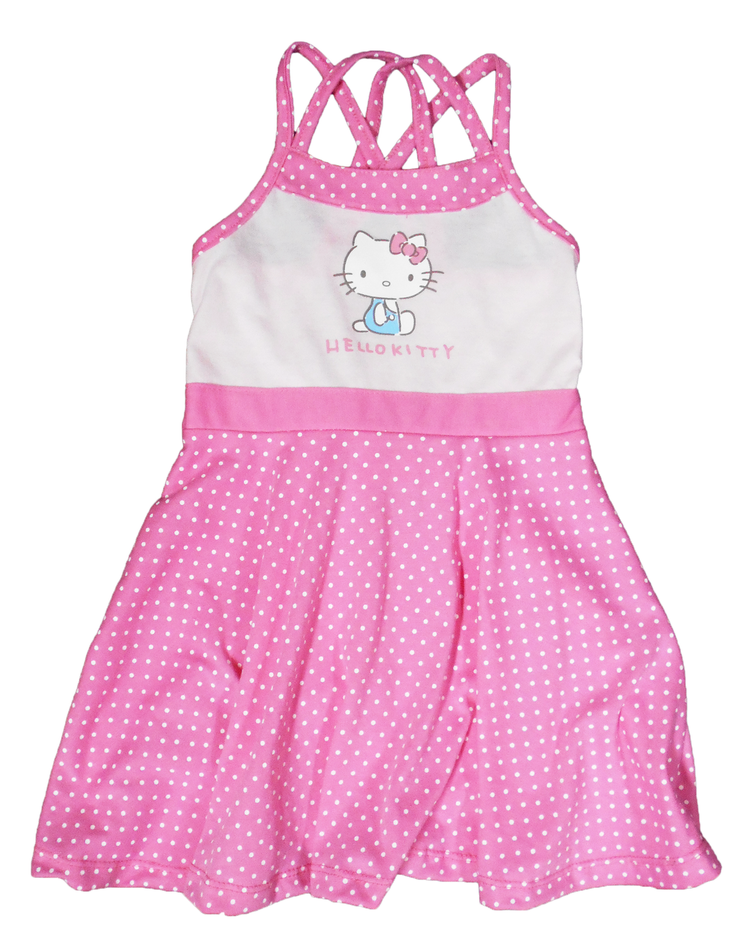 HELLO KITTY HOWDIE STRAP DRESS FOR TODDLERS