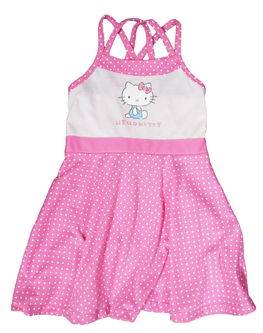 HELLO KITTY HOWDIE STRAP DRESS FOR TODDLERS