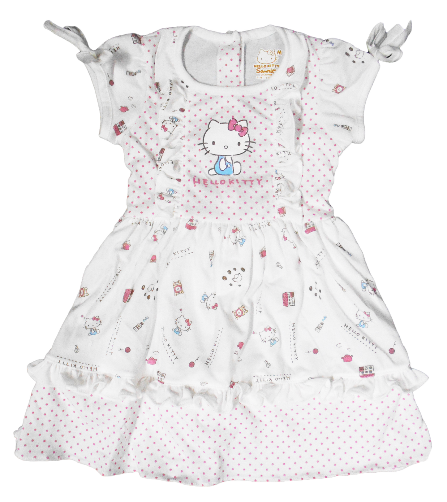 HELLO KITTY HOWDIE DRESS WITH RIBBON FOR TODDLERS