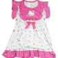 HELLO KITTY HOWDIE DRESS WITH RUFFLES FOR TODDLERS