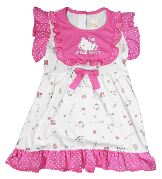 HELLO KITTY HOWDIE DRESS WITH RUFFLES FOR TODDLERS