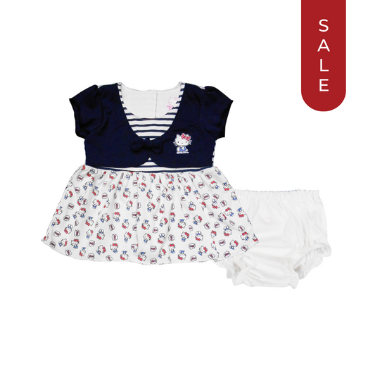 HELLO KITTY NAUTICA SHORT DRESS & PANTY FOR INFANTS