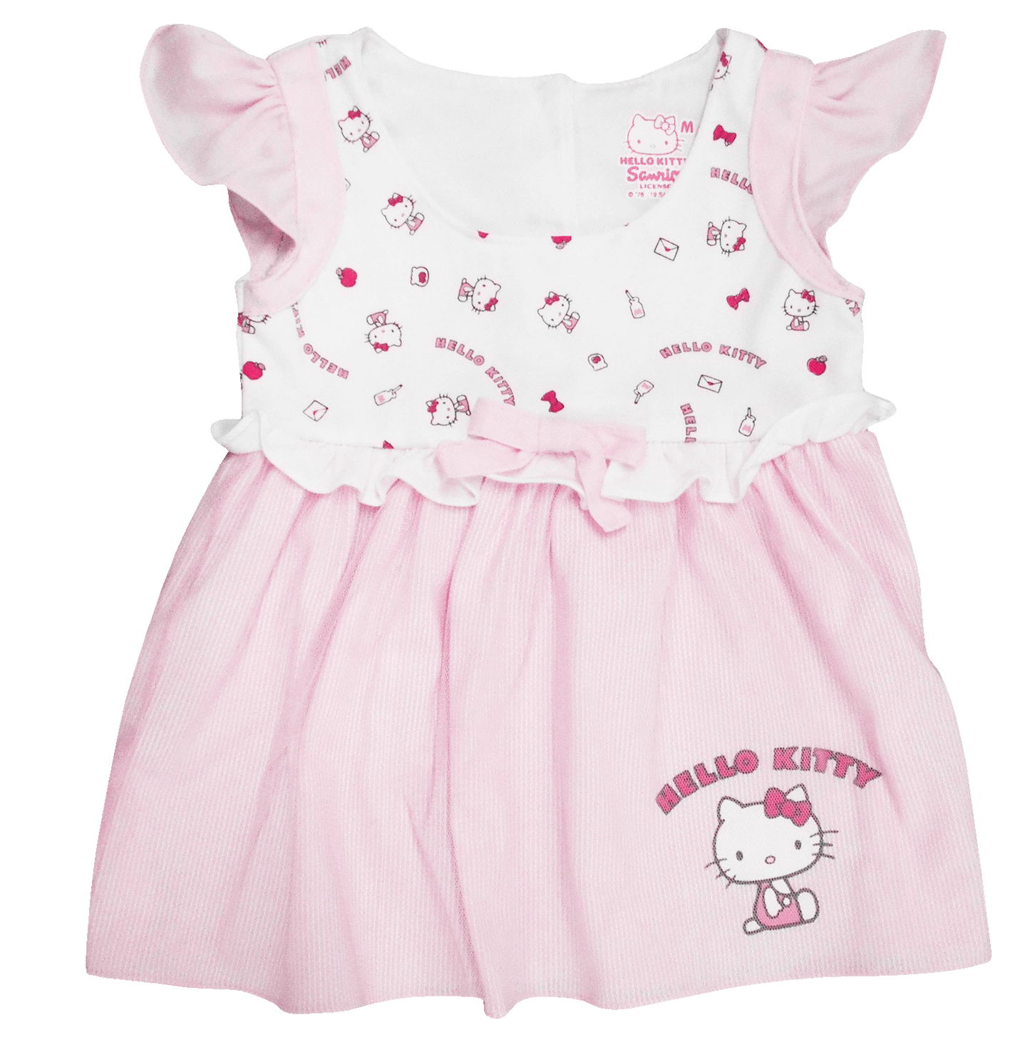 HELLO KITTY GLIB DRESS WITH BUTTERFLY DRESS FOR INFANTS