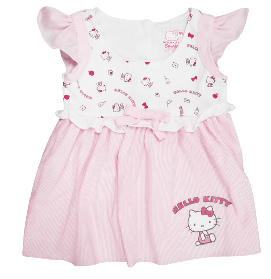 HELLO KITTY GLIB DRESS WITH BUTTERFLY DRESS FOR INFANTS