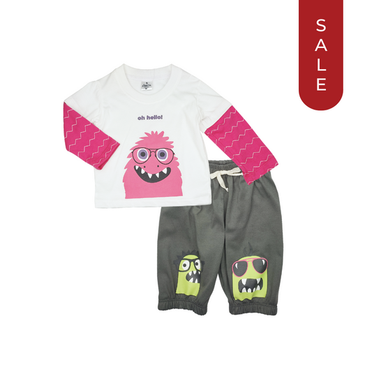 AVERY LONGSLEEVED SHIRT & PANTS FOR INFANTS