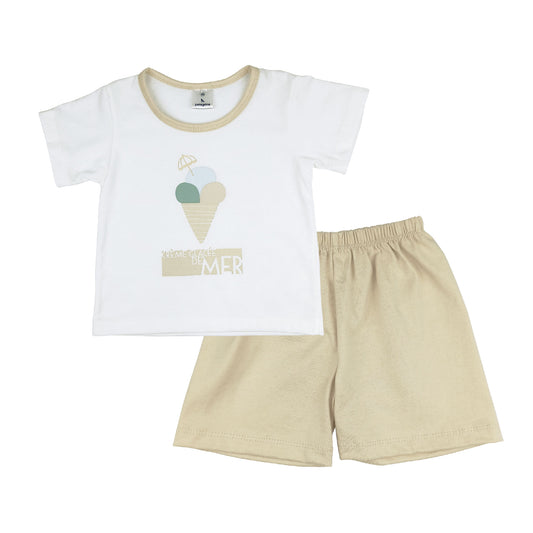 BAINS DE SOLEIL TSHIRT & SHORTS FOR INFANTS