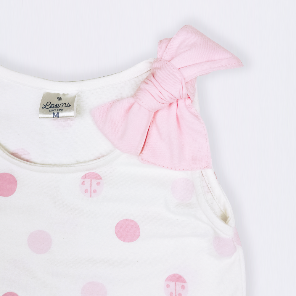 TECHNO FLORA RIBBON TOP SANDO FOR INFANTS