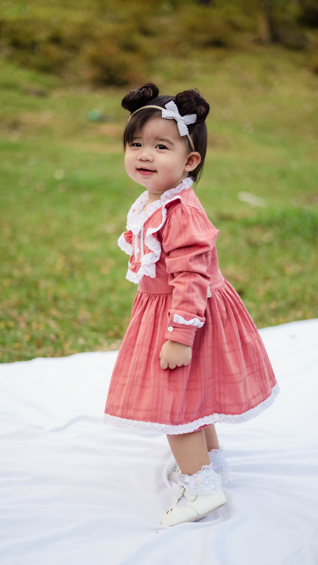 HERITAGE MEG LONGSLEEVED DRESS FOR TODDLERS